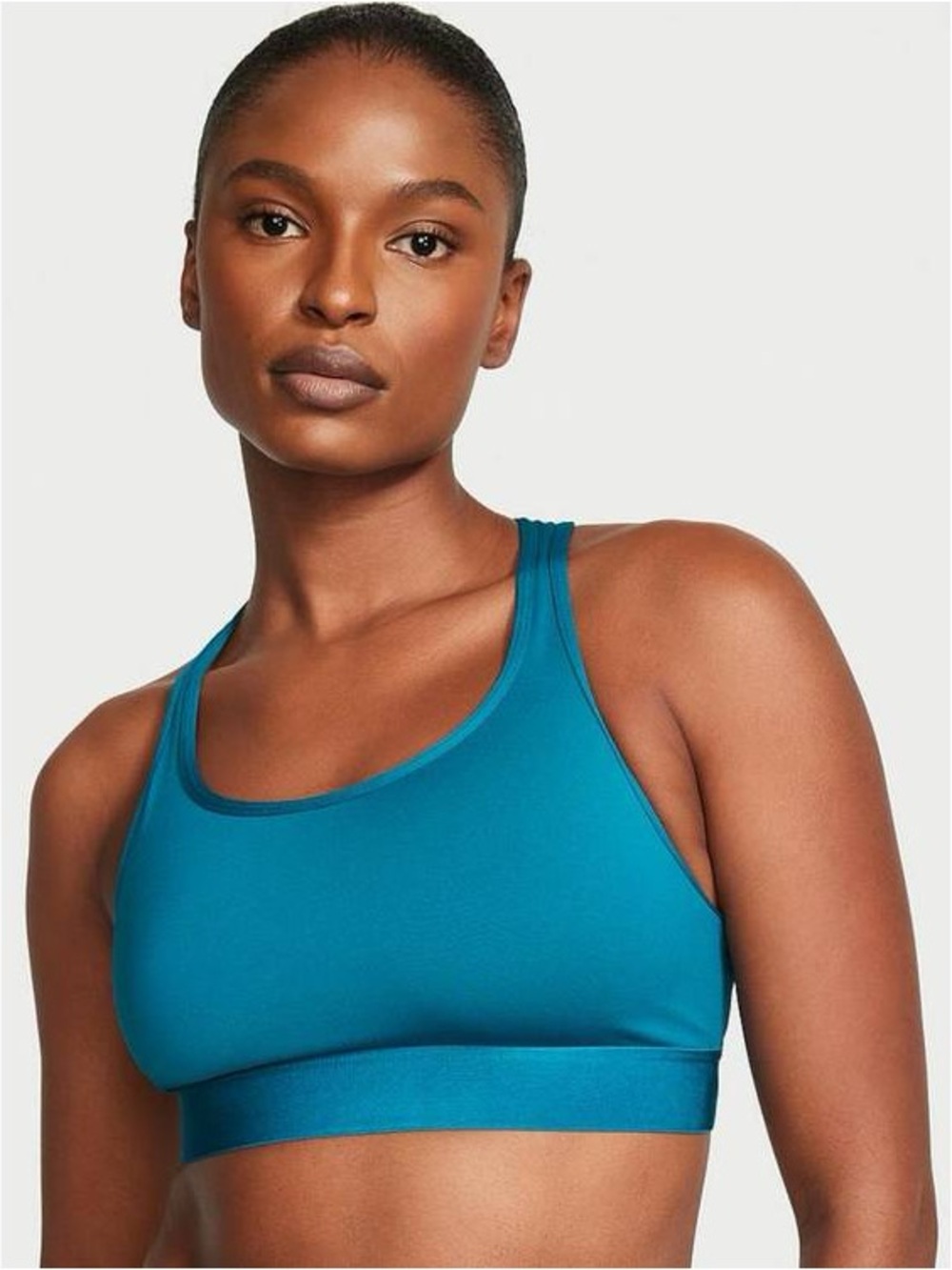 Victoria’s Secret Sport The Player Sports Bra M Teal Racerback Activewear